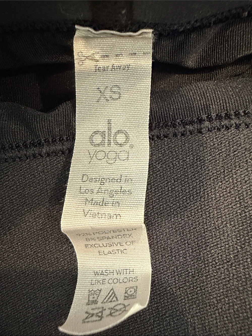 ALO Yoga Black Athletic Skirt with Logo Tag